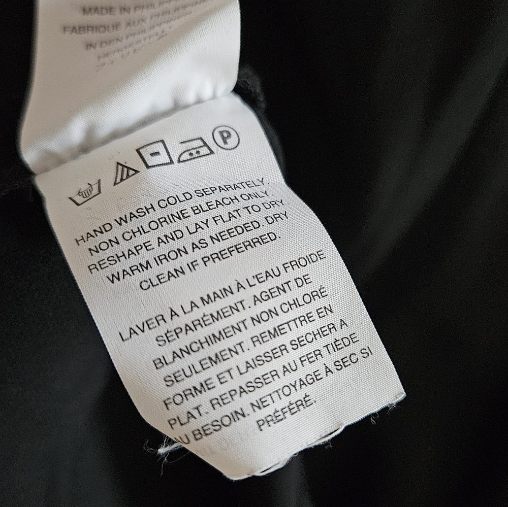 J.Crew 6P Black Shift Dress With Tulip Hem - Picture 6 of 8